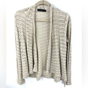 Cutloose Cardigan Womens Small Lagenlook Minimalist Textured Beachy Granola